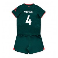 Liverpool Virgil van Dijk #4 Fußballbekleidung 3rd trikot Kinder 2022-23 Kurzarm (+ kurze hosen)